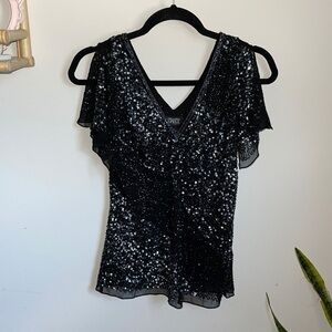 Adrianna Papell Boutique Dazzling Winds Silk Top